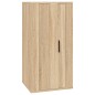 vidaXL Set de muebles para TV 4 pzas madera contrachapada roble Sonoma