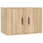 vidaXL Set de muebles para TV 2 pzas madera contrachapada roble sonoma vidaXL Set de muebles para TV 2 pzas madera contrachapada roble sonoma