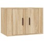 vidaXL Set de muebles para TV 4 pzas madera contrachapada roble Sonoma vidaXL Set de muebles para TV 4 pzas madera contrachapada roble Sonoma