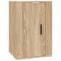 vidaXL Set de muebles para TV 4 pzas madera contrachapada roble Sonoma vidaXL Set de muebles para TV 4 pzas madera contrachapada roble Sonoma