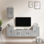 vidaXL Set de muebles de TV 5 pzas madera contrachapada gris hormigón vidaXL Set de muebles de TV 5 pzas madera contrachapada gris hormigón