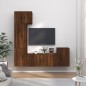 vidaXL Set de muebles para TV 5 pzas madera contrachapada roble marrón vidaXL Set de muebles para TV 5 pzas madera contrachapada roble marrón