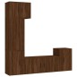 vidaXL Set de muebles para TV 5 pzas madera contrachapada roble marrón vidaXL Set de muebles para TV 5 pzas madera contrachapada roble marrón