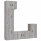 vidaXL Set de muebles para TV 5 pzas madera contrachapada gris Sonoma vidaXL Set de muebles para TV 5 pzas madera contrachapada gris Sonoma