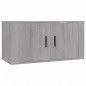 vidaXL Set de muebles para TV 3 pzas madera contrachapada gris Sonoma