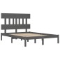 vidaXL Estructura de cama madera maciza gris Super King 180x200 cm vidaXL Estructura de cama madera maciza gris Super King 180x200 cm