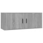 vidaXL Set de muebles para TV 6 pzas madera contrachapada gris Sonoma