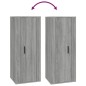vidaXL Set de muebles para TV 6 pzas madera contrachapada gris Sonoma