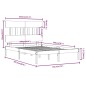 vidaXL Estructura de cama madera maciza gris Super King 180x200 cm vidaXL Estructura de cama madera maciza gris Super King 180x200 cm