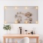 vidaXL Espejo de pared rectangular con luces LED vidrio 50x100 cm vidaXL Espejo de pared rectangular con luces LED vidrio 50x100 cm