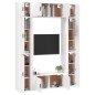 vidaXL Set de muebles para TV 8 piezas madera contrachapada blanco vidaXL Set de muebles para TV 8 piezas madera contrachapada blanco