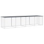 vidaXL Gallinero con techo acero galvanizado antracita 403x98x90 cm vidaXL Gallinero con techo acero galvanizado antracita 403x98x90 cm