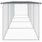 vidaXL Gallinero con techo acero galvanizado antracita 403x98x90 cm vidaXL Gallinero con techo acero galvanizado antracita 403x98x90 cm