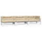 vidaXL Cojines para palés 7 piezas tela beige vidaXL Cojines para palés 7 piezas tela beige