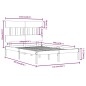 vidaXL Estructura de cama madera maciza de pino marrón miel 120x200 cm vidaXL Estructura de cama madera maciza de pino marrón miel 120x200 cm