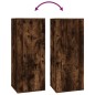 vidaXL Set de muebles de TV 7 pzas madera contrachapada roble ahumado