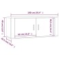 vidaXL Set de muebles de TV 7 pzas madera contrachapada roble ahumado