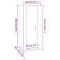 vidaXL Set de muebles de TV 7 pzas madera contrachapada roble ahumado