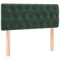 vidaXL Cama box spring con colchón terciopelo verde oscuro 100x200 cm vidaXL Cama box spring con colchón terciopelo verde oscuro 100x200 cm