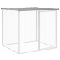 vidaXL Gallinero con techo acero galvanizado gris claro 203x98x90 cm vidaXL Gallinero con techo acero galvanizado gris claro 203x98x90 cm