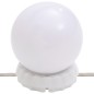 vidaXL Espejo de pared ovalado con luces LED vidrio 25x60 cm vidaXL Espejo de pared ovalado con luces LED vidrio 25x60 cm