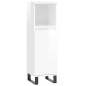 vidaXL Set muebles de baño 3 piezas madera contrachapada blanco brillo vidaXL Set muebles de baño 3 piezas madera contrachapada blanco brillo