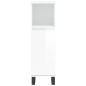 vidaXL Set muebles de baño 3 piezas madera contrachapada blanco brillo vidaXL Set muebles de baño 3 piezas madera contrachapada blanco brillo