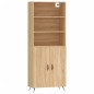 vidaXL Aparador alto madera contrachapada color roble 69,5x34x180 cm vidaXL Aparador alto madera contrachapada color roble 69,5x34x180 cm