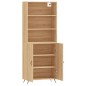 vidaXL Aparador alto madera contrachapada color roble 69,5x34x180 cm vidaXL Aparador alto madera contrachapada color roble 69,5x34x180 cm