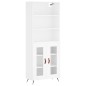vidaXL Aparador alto madera contrachapada blanco 69,5x34x180 cm vidaXL Aparador alto madera contrachapada blanco 69,5x34x180 cm