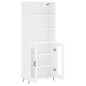 vidaXL Aparador alto madera contrachapada blanco 69,5x34x180 cm vidaXL Aparador alto madera contrachapada blanco 69,5x34x180 cm