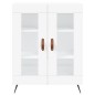 vidaXL Aparador alto madera contrachapada blanco 69,5x34x180 cm vidaXL Aparador alto madera contrachapada blanco 69,5x34x180 cm