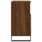 vidaXL Aparadores 2 piezas madera contrachapada marrón roble