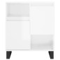 vidaXL Aparadores 2 uds madera contrachapada blanco brillo vidaXL Aparadores 2 uds madera contrachapada blanco brillo