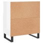 vidaXL Aparadores 2 uds madera contrachapada blanco brillo vidaXL Aparadores 2 uds madera contrachapada blanco brillo