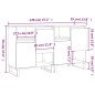 vidaXL Aparadores 2 uds madera contrachapada blanco brillo vidaXL Aparadores 2 uds madera contrachapada blanco brillo