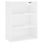 vidaXL Aparador alto madera contrachapada blanco brillo 69,5x34x180 cm vidaXL Aparador alto madera contrachapada blanco brillo 69,5x34x180 cm