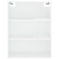 vidaXL Aparador alto madera contrachapada blanco brillo 69,5x34x180 cm vidaXL Aparador alto madera contrachapada blanco brillo 69,5x34x180 cm