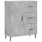 vidaXL Aparador alto madera contrachapada gris hormigón 69,5x34x180 cm vidaXL Aparador alto madera contrachapada gris hormigón 69,5x34x180 cm