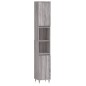 vidaXL Set de muebles de baño 3 pzas madera contrachapada gris sonoma vidaXL Set de muebles de baño 3 pzas madera contrachapada gris sonoma