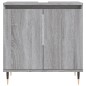 vidaXL Set de muebles de baño 3 pzas madera contrachapada gris sonoma vidaXL Set de muebles de baño 3 pzas madera contrachapada gris sonoma