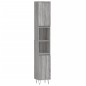 vidaXL Set de muebles de baño 3 pzas madera contrachapada gris sonoma vidaXL Set de muebles de baño 3 pzas madera contrachapada gris sonoma