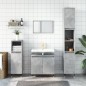 vidaXL Set muebles de baño 2 piezas madera contrachapada gris hormigón vidaXL Set muebles de baño 2 piezas madera contrachapada gris hormigón