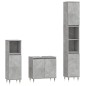 vidaXL Set muebles de baño 2 piezas madera contrachapada gris hormigón vidaXL Set muebles de baño 2 piezas madera contrachapada gris hormigón