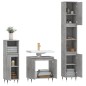 vidaXL Set muebles de baño 2 piezas madera contrachapada gris hormigón vidaXL Set muebles de baño 2 piezas madera contrachapada gris hormigón
