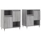 vidaXL Aparadores 2 piezas madera contrachapada gris Sonoma vidaXL Aparadores 2 piezas madera contrachapada gris Sonoma