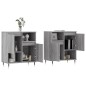 vidaXL Aparadores 2 piezas madera contrachapada gris Sonoma vidaXL Aparadores 2 piezas madera contrachapada gris Sonoma
