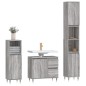 vidaXL Set de muebles de baño 3 pzas madera contrachapada gris sonoma vidaXL Set de muebles de baño 3 pzas madera contrachapada gris sonoma