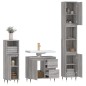 vidaXL Set de muebles de baño 3 pzas madera contrachapada gris sonoma vidaXL Set de muebles de baño 3 pzas madera contrachapada gris sonoma