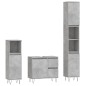 vidaXL Set muebles de baño 2 piezas madera contrachapada gris hormigón vidaXL Set muebles de baño 2 piezas madera contrachapada gris hormigón